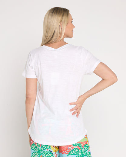 Alfresco Tee - Sardinia White