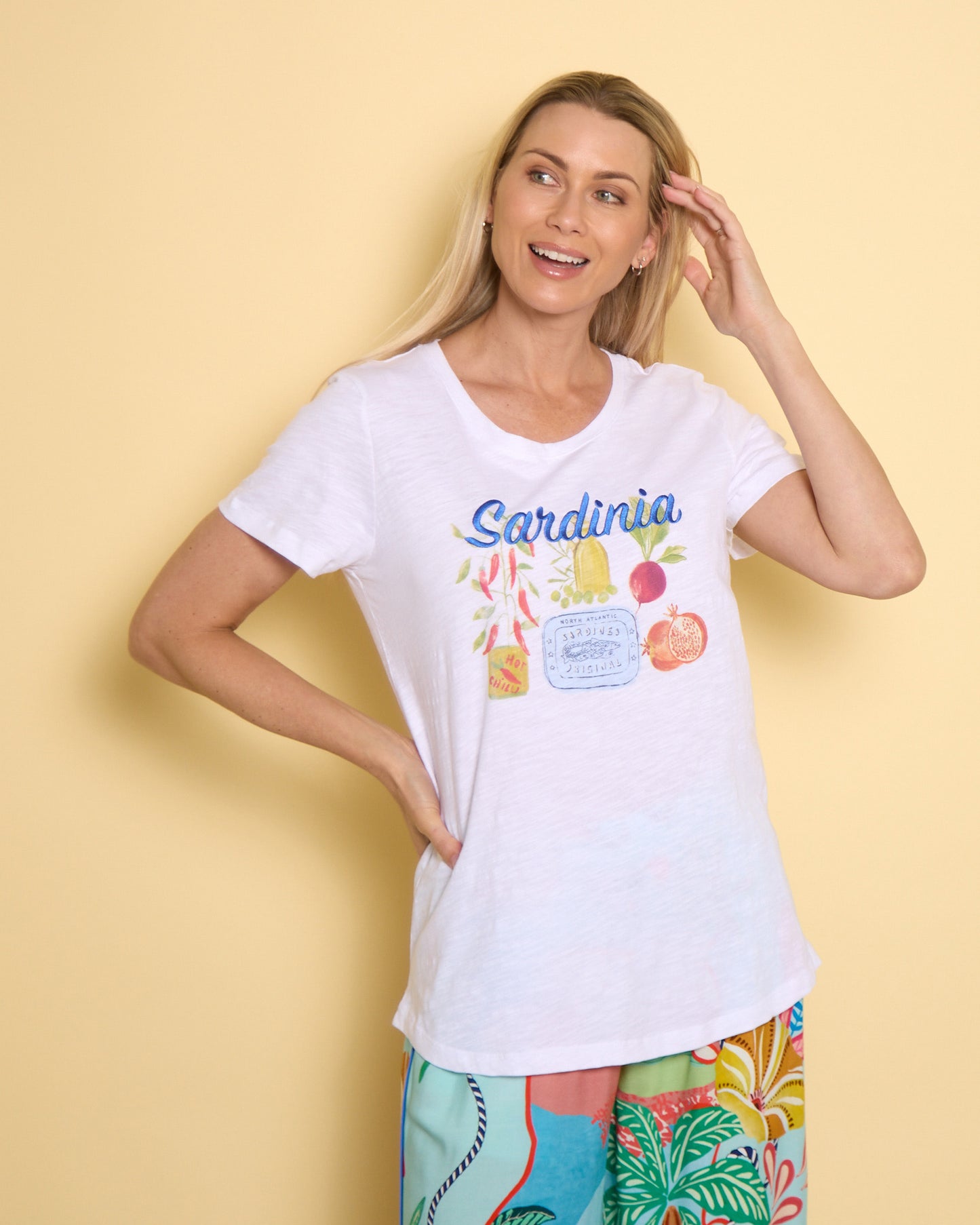 Alfresco Tee - Sardinia White