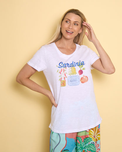 Alfresco Tee - Sardinia White