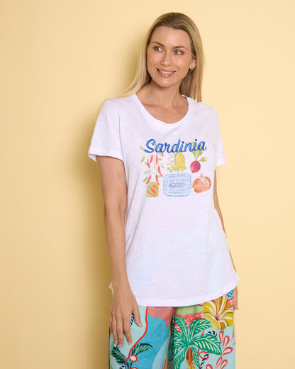 Alfresco Tee - Sardinia White