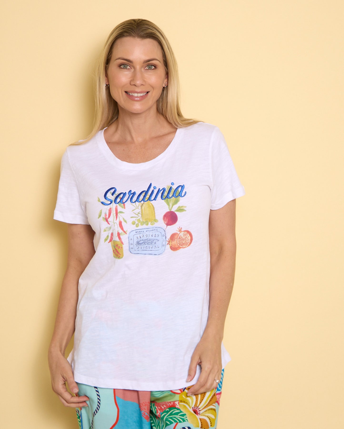 Alfresco Tee - Sardinia White