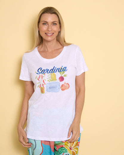 Alfresco Tee - Sardinia White