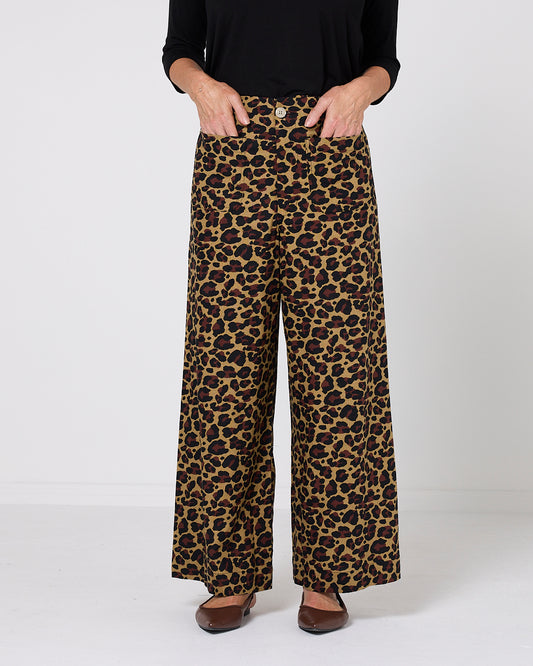 Saskia Trousers - Animal Print