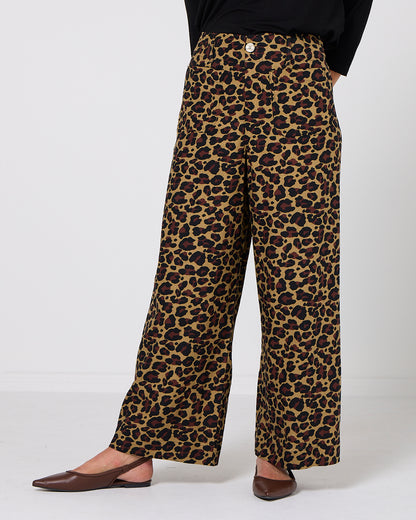 Saskia Trousers - Animal Print