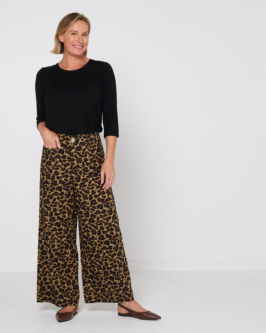 Saskia Trousers - Animal Print