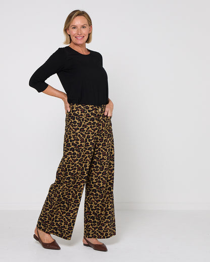 Saskia Trousers - Animal Print