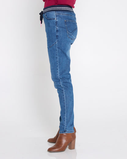 Melody Denim Jogger Jeans - Dusty Blue