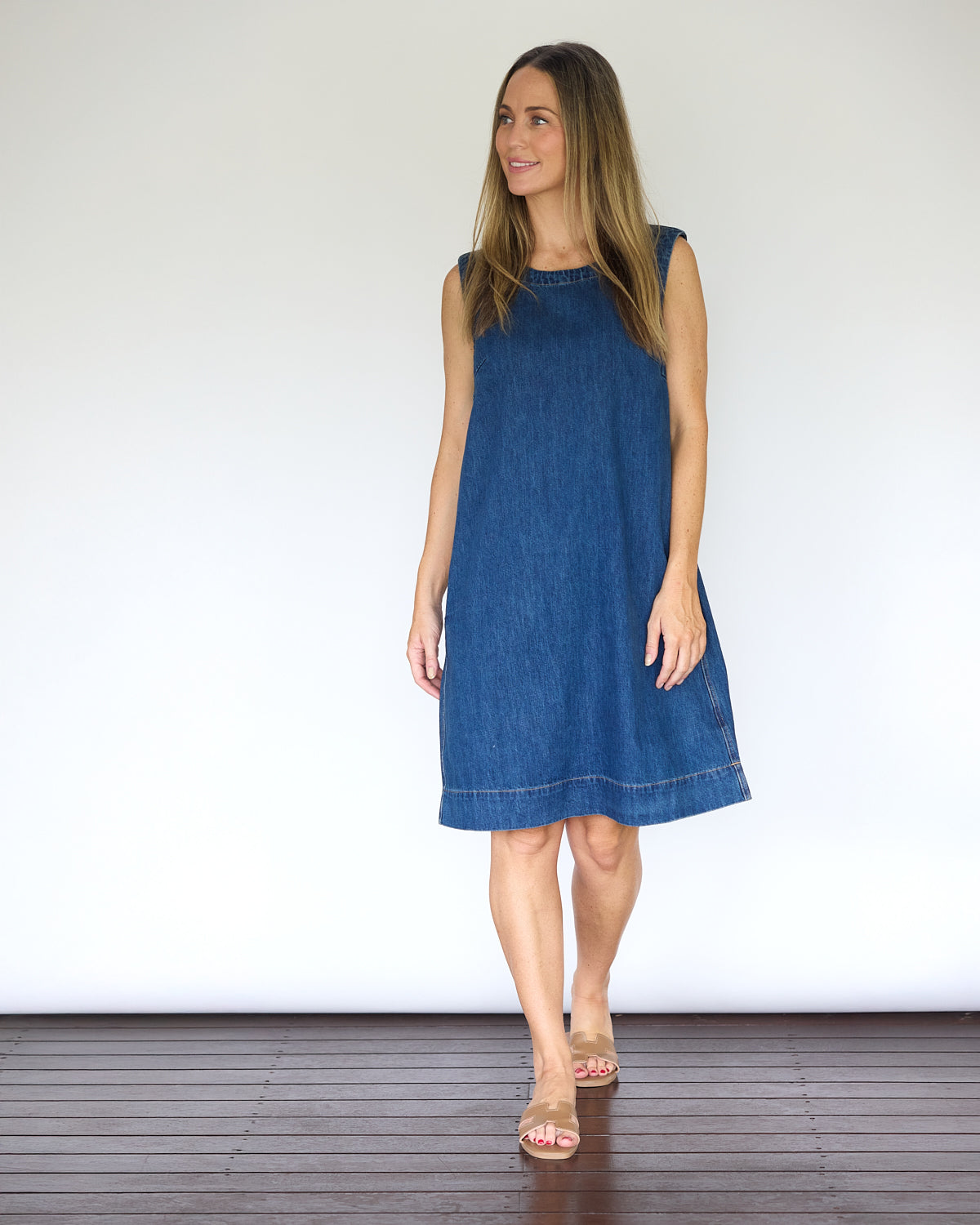Sonny Denim Dress - Dark Blue