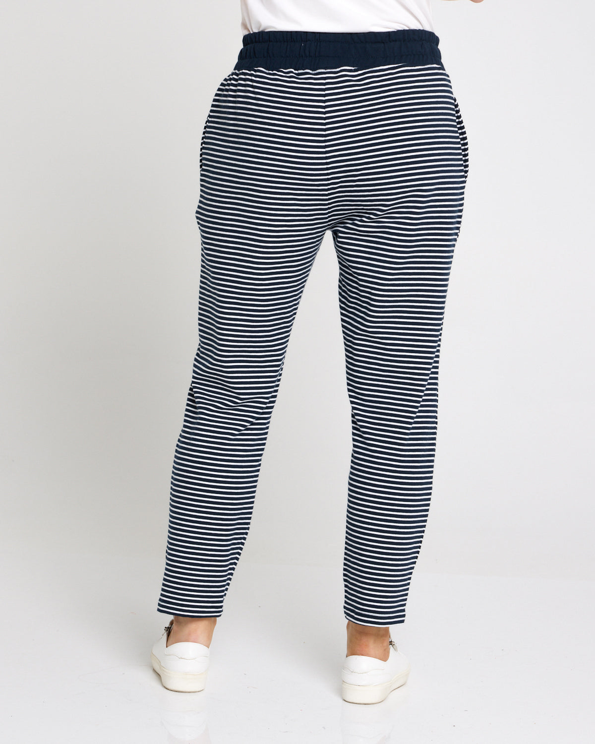 Travel Trackpant - Navy Stripe