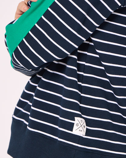 Sloane Crew - Navy Stripe
