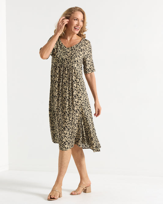 Exeter Dress - Olive Leaf