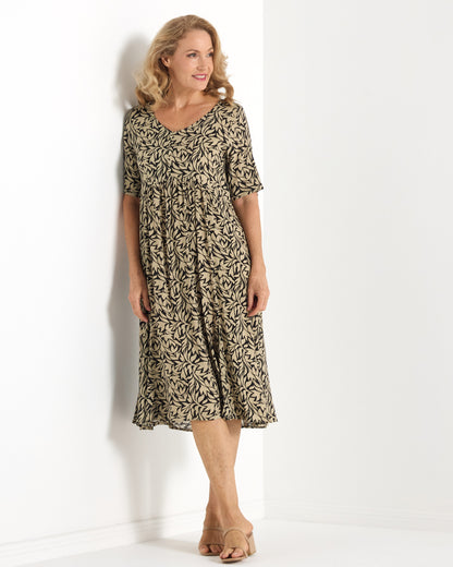 Exeter Dress - Olive Leaf