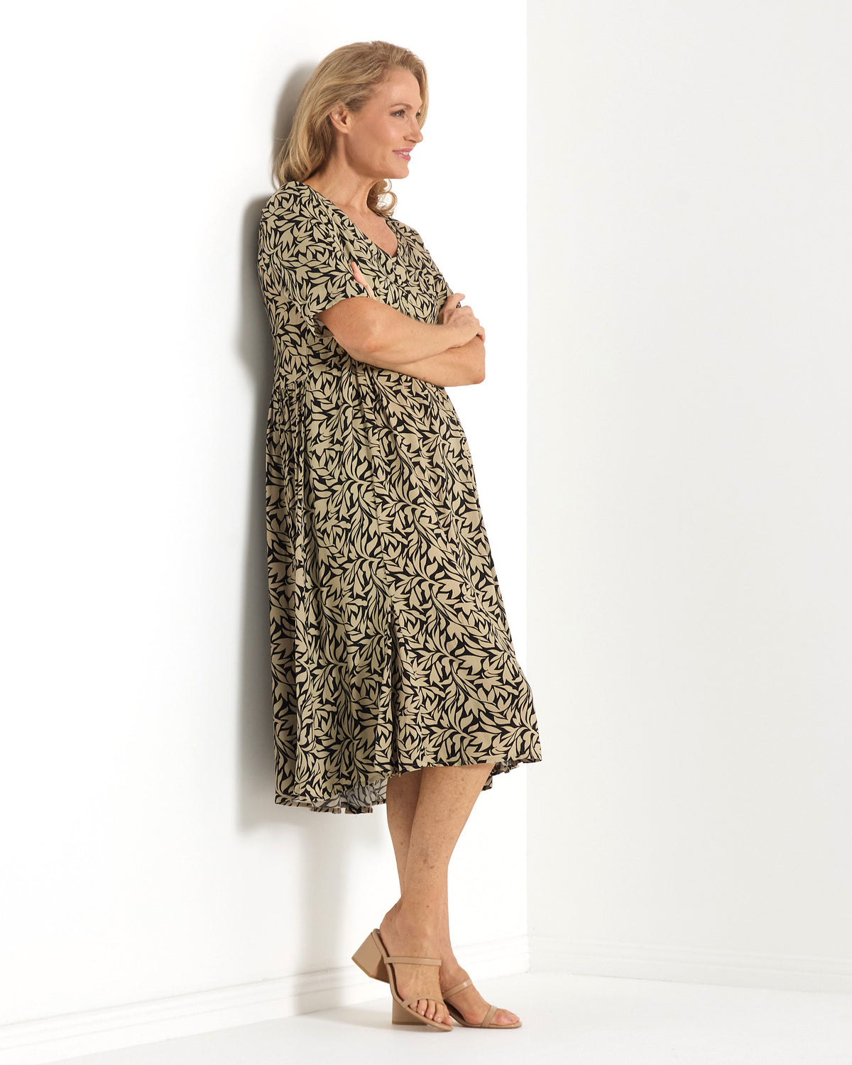 Exeter Dress - Olive Leaf