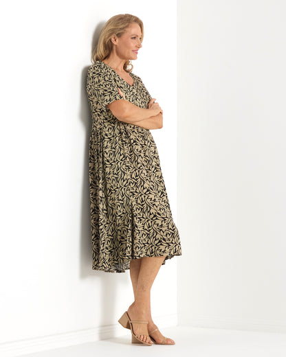 Exeter Dress - Olive Leaf