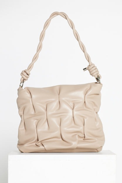 Gretchen Crinkle Bag - Beige