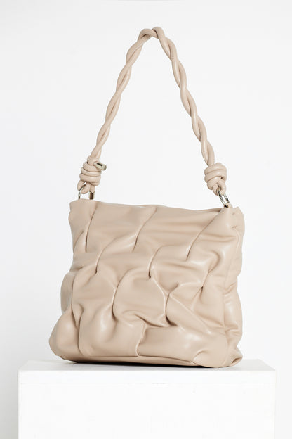 Gretchen Crinkle Bag - Beige