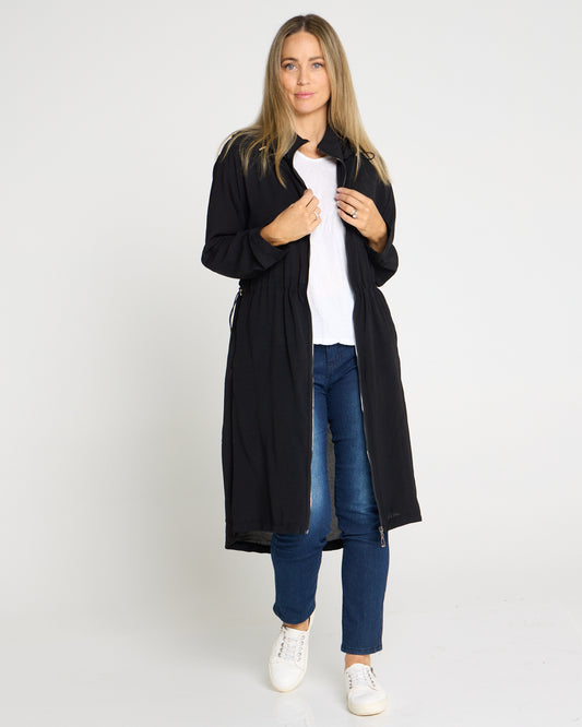 Reagan Long Jacket - Black