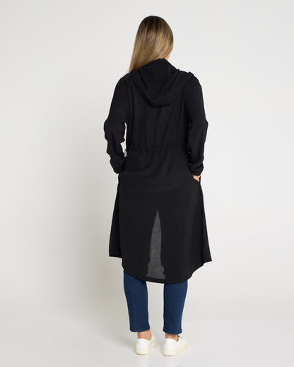 Reagan Long Jacket - Black