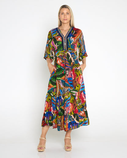 Torgua Maxi Dress - Havana Carnival
