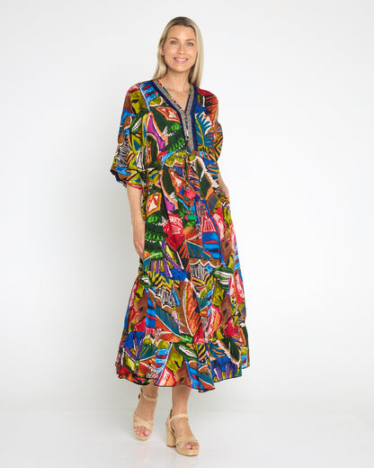 Torgua Maxi Dress - Havana Carnival