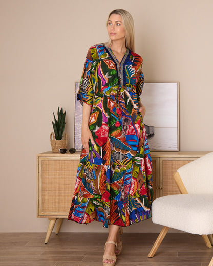 Torgua Maxi Dress - Havana Carnival