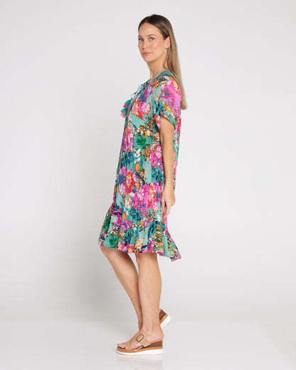 Lila Embroidered Dress - Selaron Floral