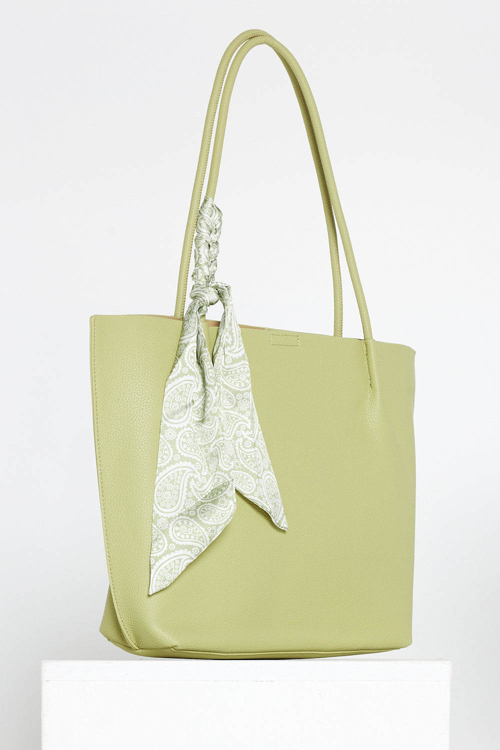 Faith Tote Bag & Clutch - Pistachio