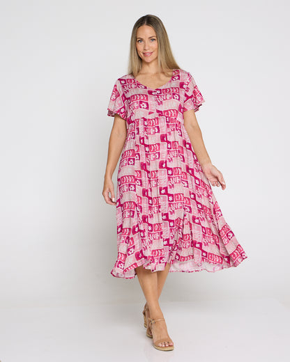 Cornwall Dress - Pink Floral
