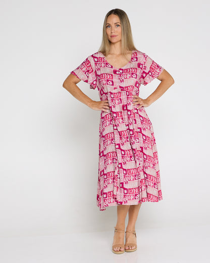 Cornwall Dress - Pink Floral