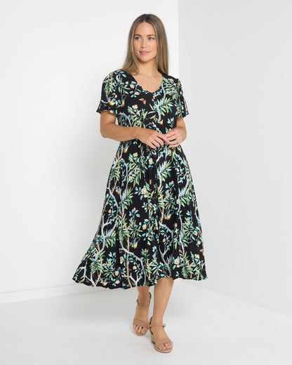 Cornwall Dress - Birds & Butterflies