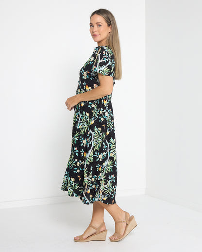 Cornwall Dress - Birds & Butterflies