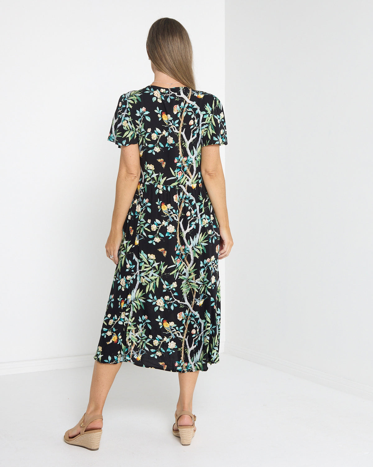 Cornwall Dress - Birds & Butterflies