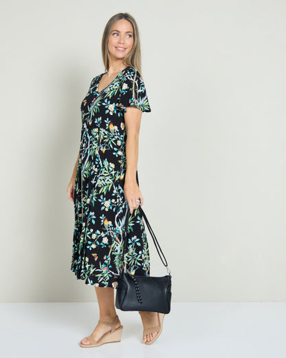 Cornwall Dress - Birds & Butterflies