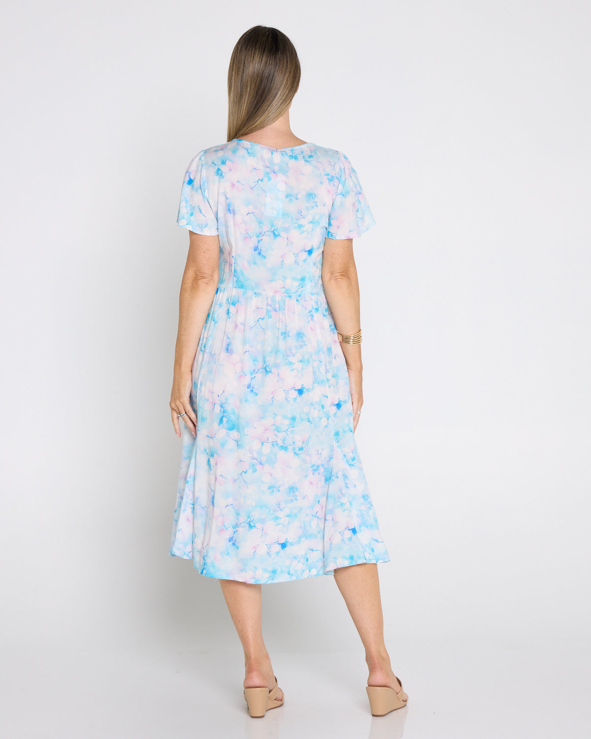 Cornwall Dress - Blue Hydrangea