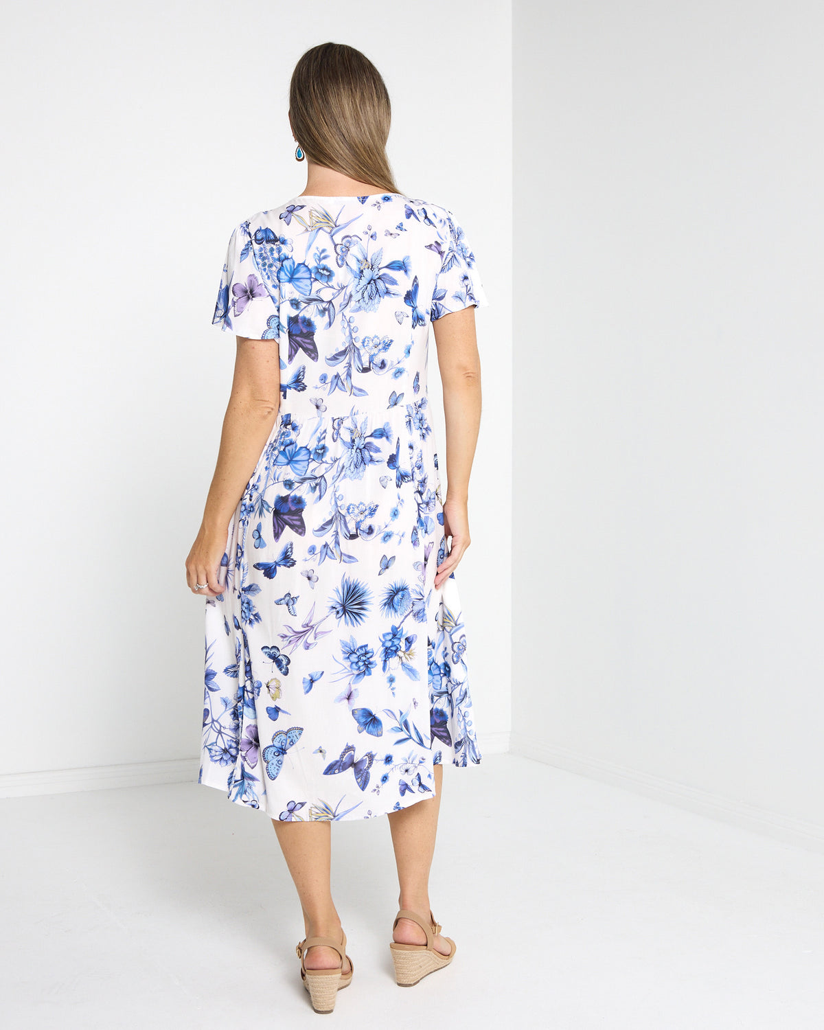 Cornwall Dress - Blue Butterfly