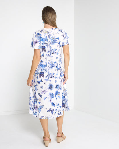 Cornwall Dress - Blue Butterfly
