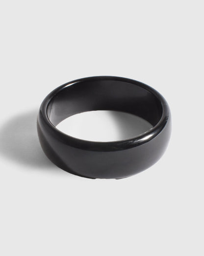 Riley Resin Bangle - Black