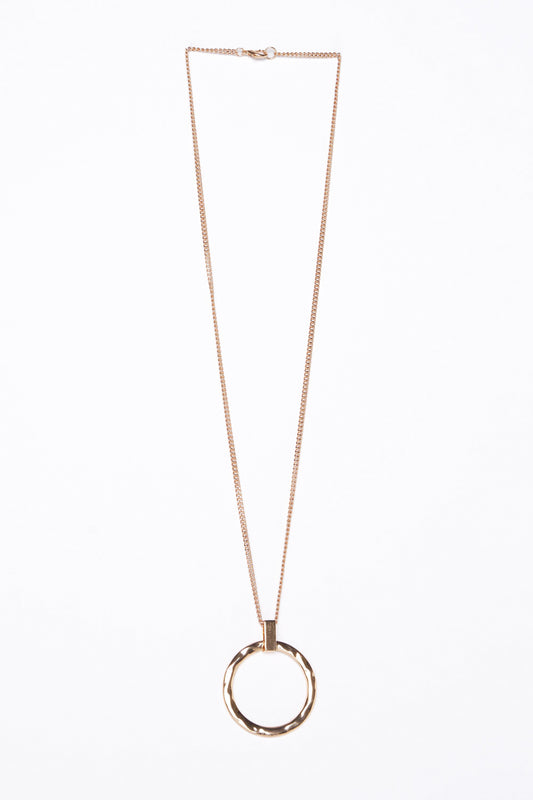 Clara Ring Pendant Necklace - Gold