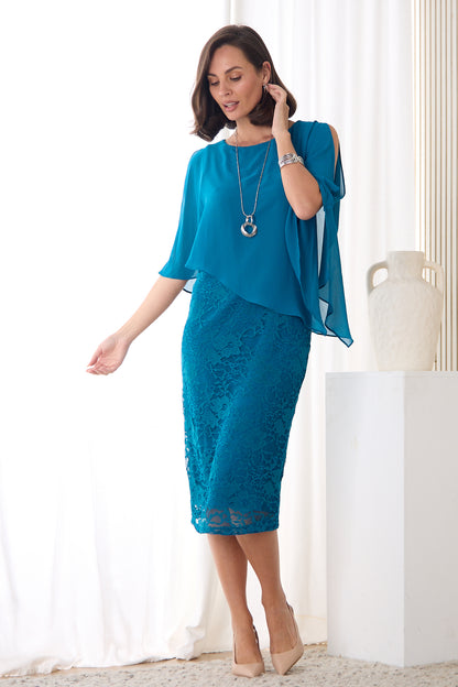 Abigail Dress - Teal