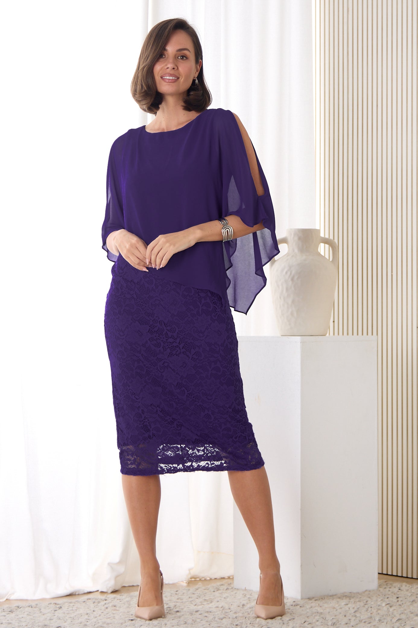 Abigail Dress - Purple