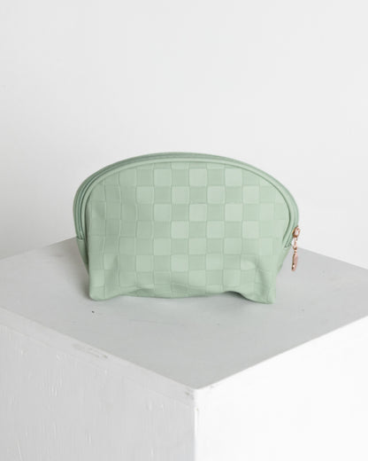 Accord Cosmetic Case - Sage Check