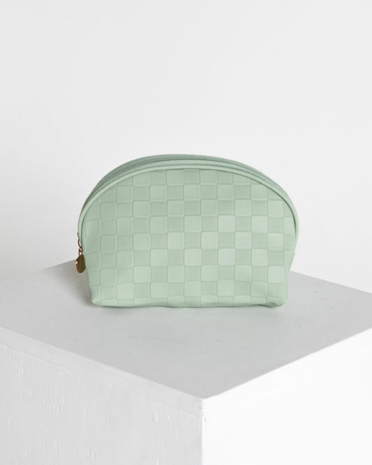 Accord Cosmetic Case - Sage Check