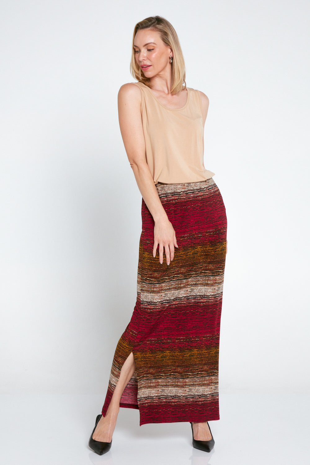 Adelaide Skirt Gatsby Print Australian Made Style TULIO Fashion