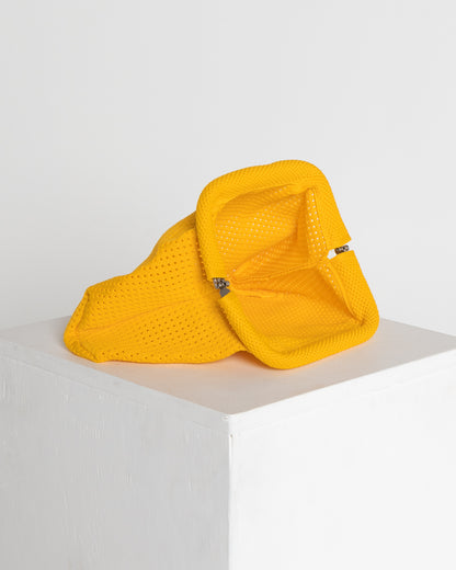 Adelaide Perforated Knit Clutch - Golden Yellow