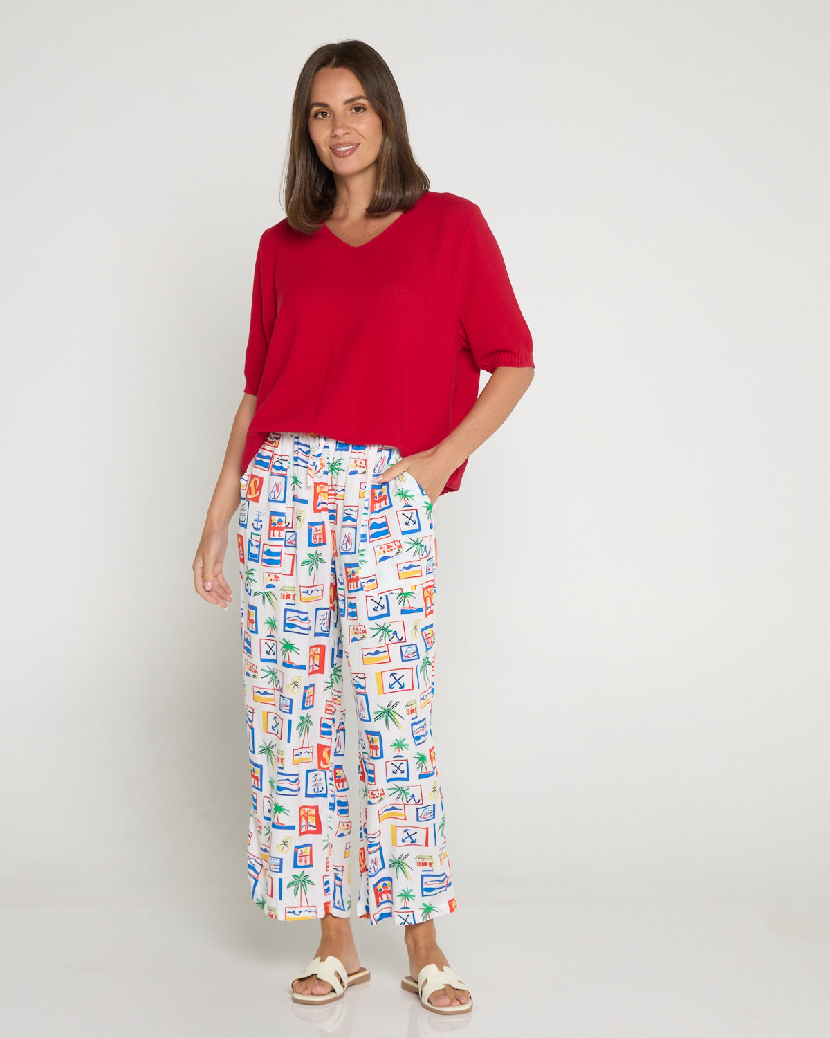 Aiko Lightweight Pants - Coastal Postcard