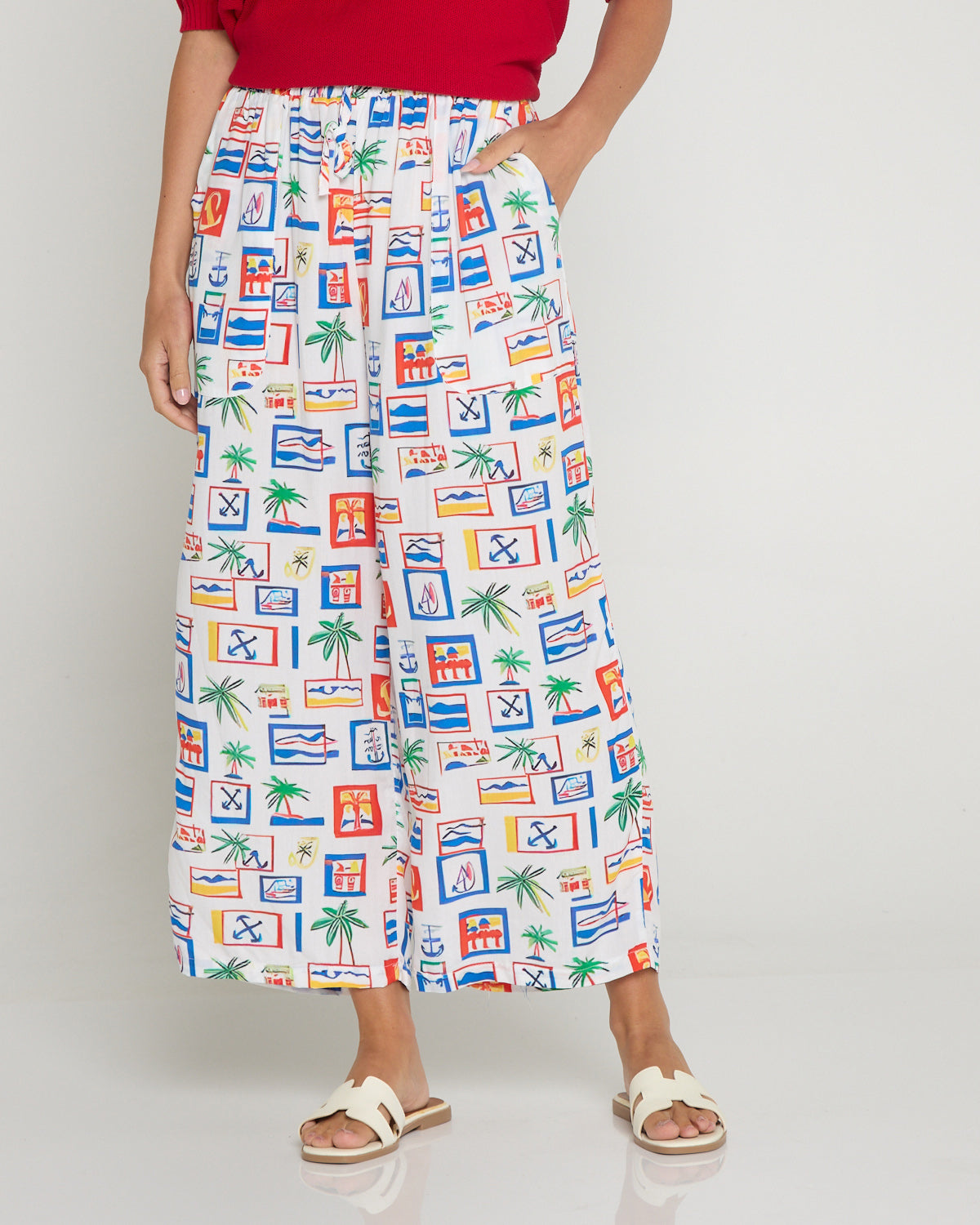 Aiko Lightweight Pants - Coastal Postcard