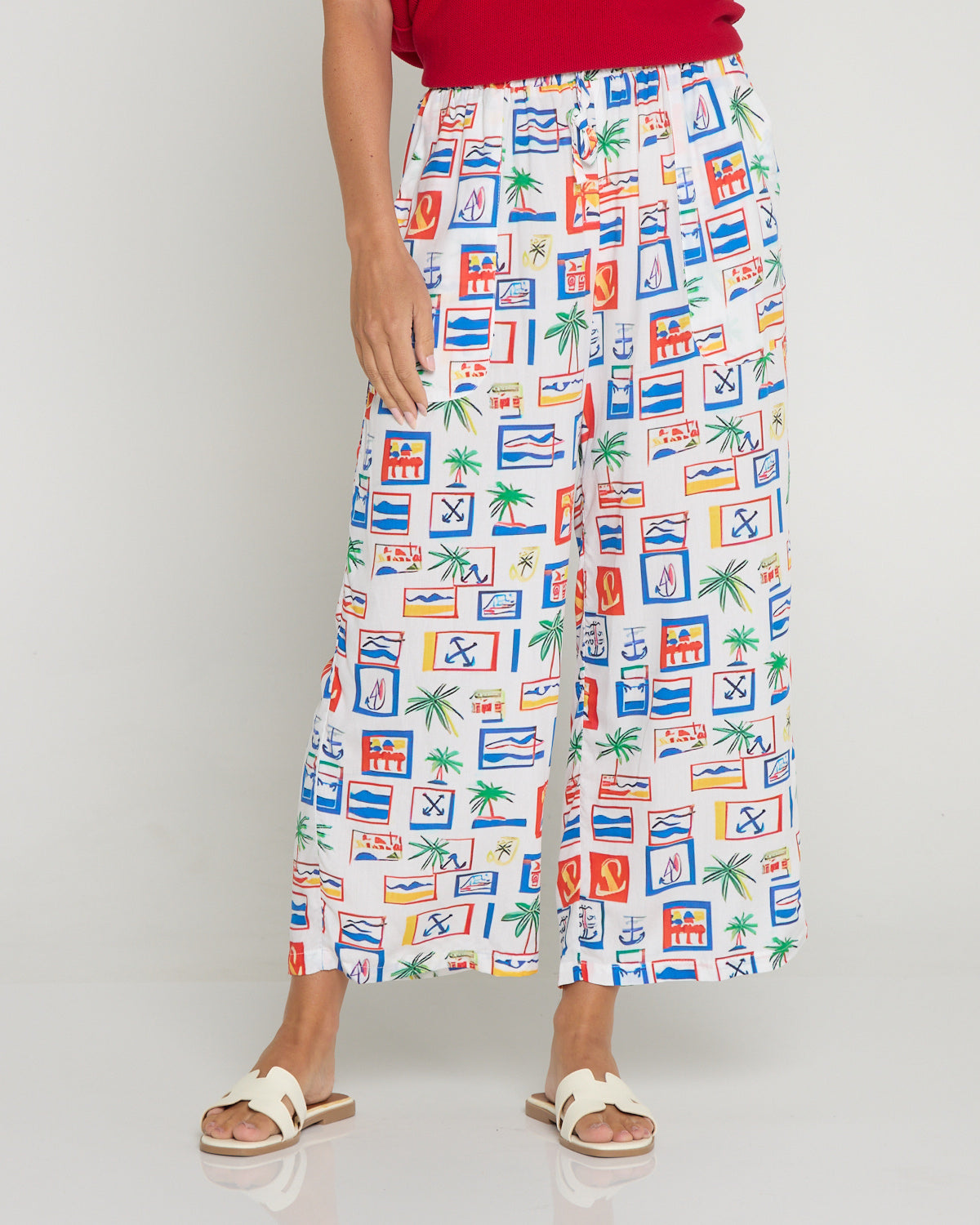 Aiko Lightweight Pants - Coastal Postcard