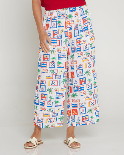 Aiko Lightweight Pants - Coastal Postcard