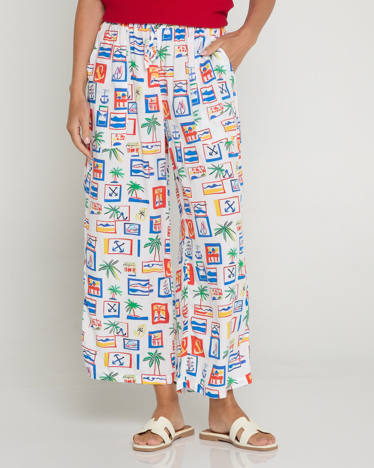 Aiko Lightweight Pants - Coastal Postcard