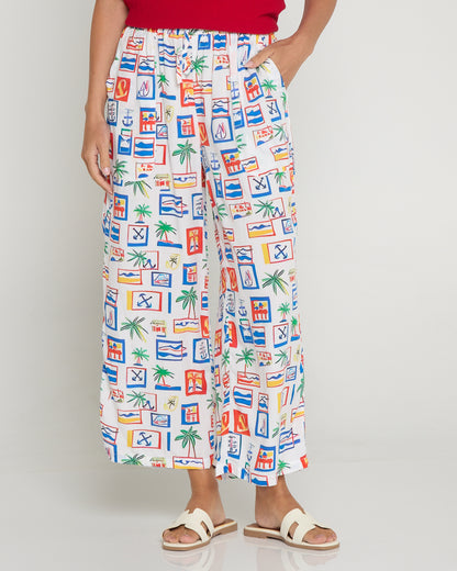 Aiko Lightweight Pants - Coastal Postcard